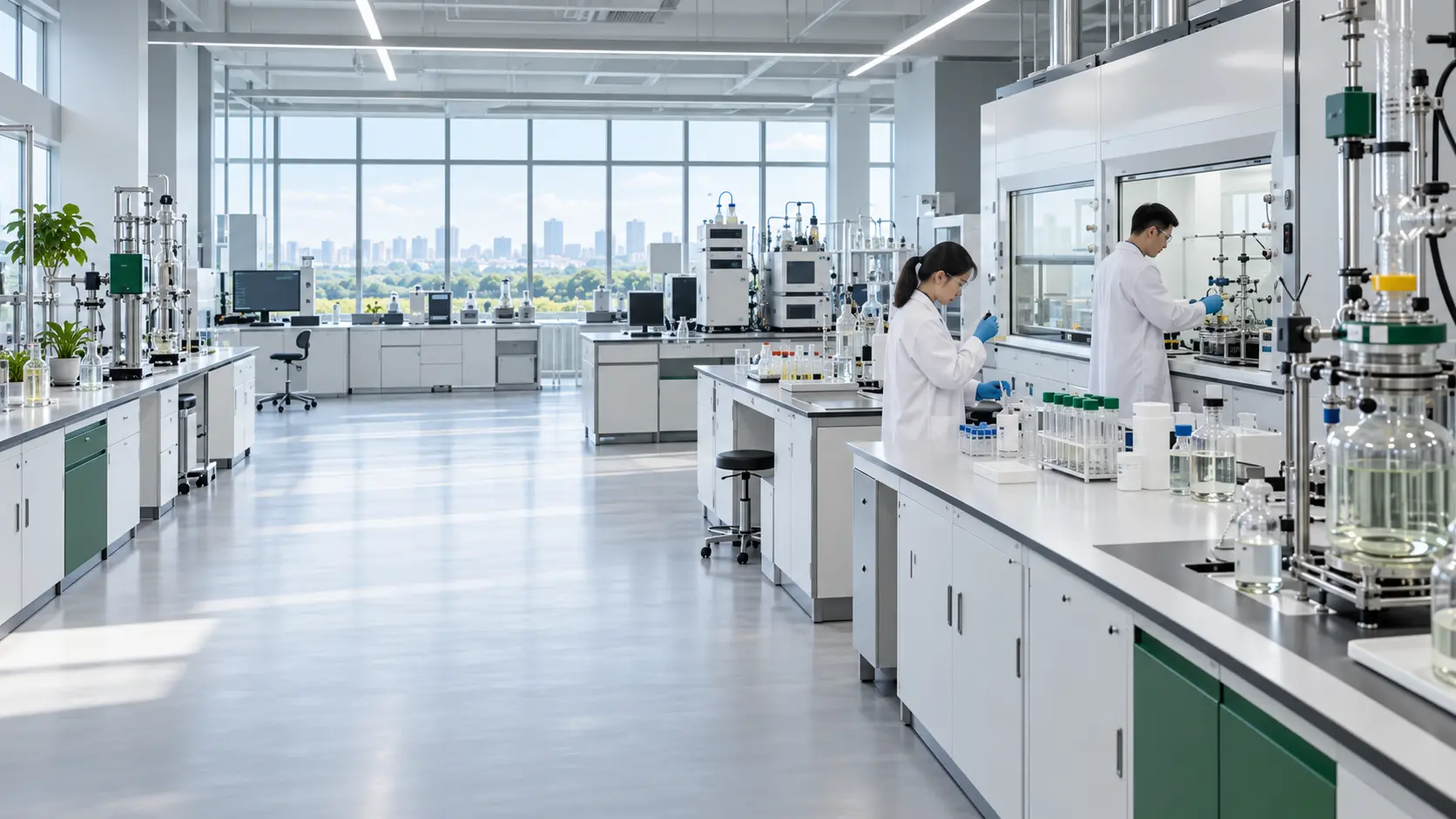 Vue d'ensemble du laboratoire de R&D